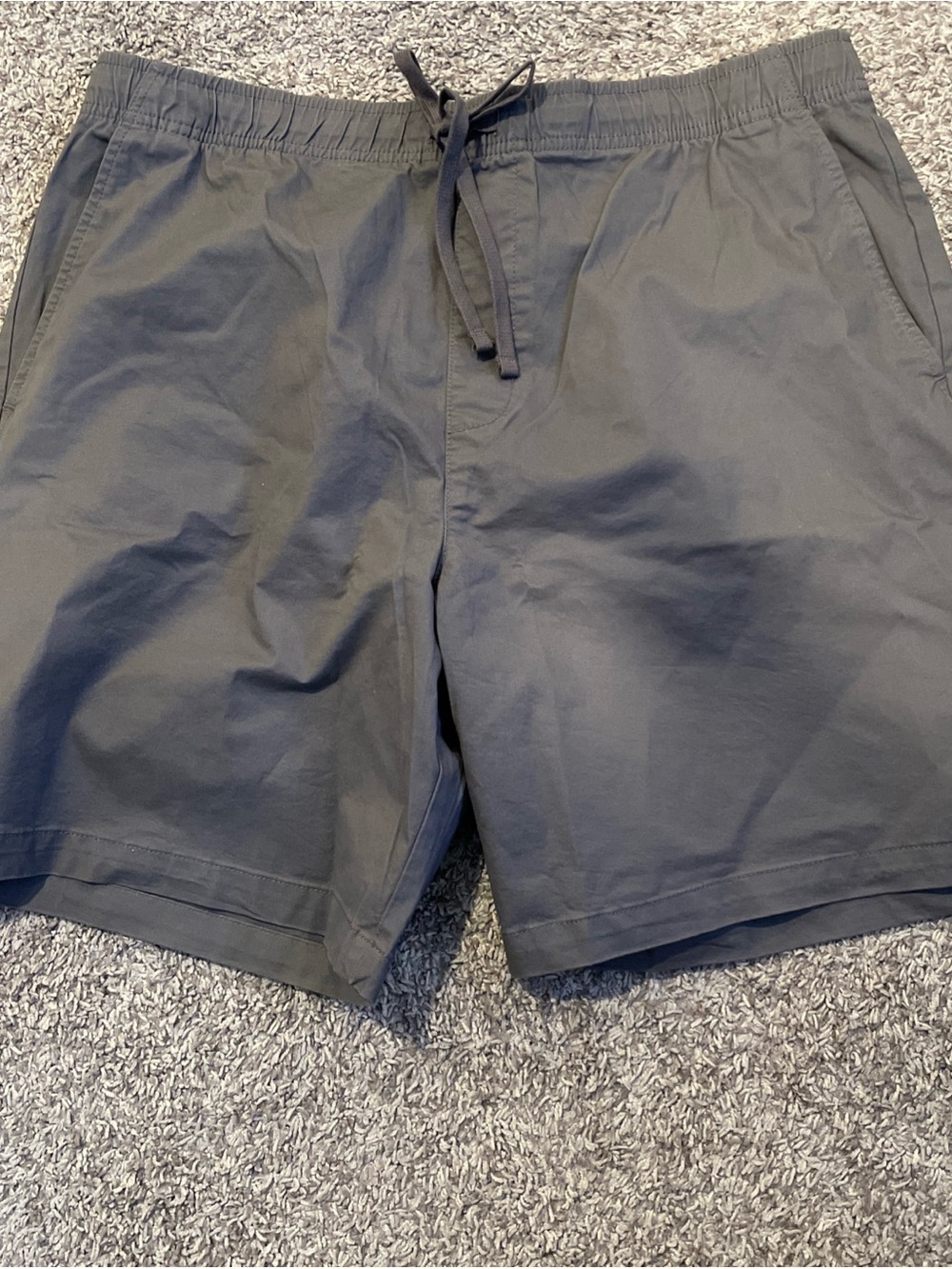 NWT Grey Banana Republic Mens Pull On Shorts 8 Inseam Sz XL Elastic Drawstring